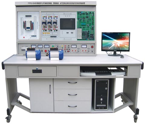 网络型PLC可编程控制器、变频调速、电气控制及单片机实验开发系统综合实验装置