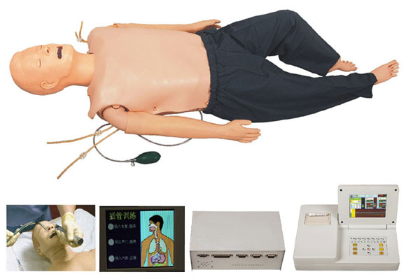 高级多功能急救训练模拟人/心肺复苏CPR与气管插管综合功能/嵌入式系统